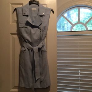CalvinKlein light blue zipper Dress. Size 8